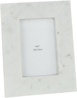 J-Line fotolijst - fotokader Marmer - steen - wit - small