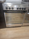Indesit KN6C61A(X)/NL - Vrijstaand fornuis - Keramisch - Zwart Zilver
