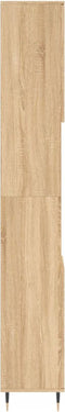 vidaXL - Badkamerkast - 30x30x190 - cm - bewerkt - hout - sonoma - eikenkleurig