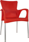 Bella terrasstoel rood