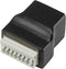 TRU COMPONENTS LT-RJSTA RJ45-bus met stekkeraansluiting 1243970 Bus, inbouw verticaal Zwart 1 stuk(s)