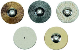 Proxxon 28 312 - Polijstassortiment 5-dlg - Staaldraadborstel Messing draadborstel Viltpolijstschijf (5 stuks)