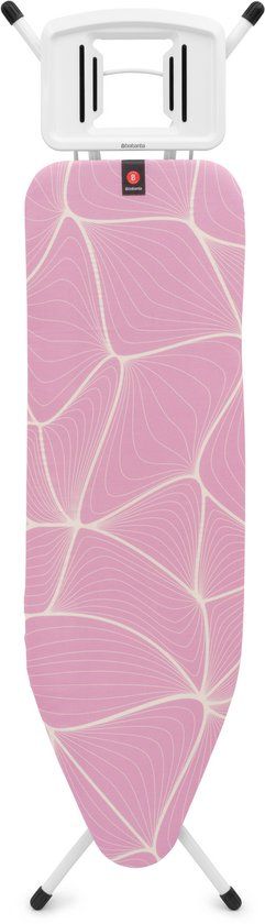 Brabantia Strijkplank B - Strijkplank - Strijkijzerhouder - 124 x 38 cm - Lilac Waves