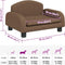 vidaXL - Hondenmand - 50x40x30 - cm - stof - bruin