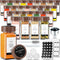 Organess Kruidenpotjes - 28-delig - Glas - Acacia - 120 ml