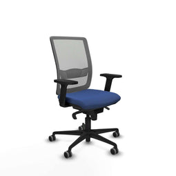 Piqueras y Crespo 2D036G0 - Bureaustoel - Verstelbare hoogte met armleuning - Marineblauw