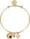 CO88 Collection 8CB-11012 - Stalen bedelarmband met levensboom en klaver - goudkleurig