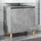 vidaXL - Wastafelkast - 58x33x60 - cm - bewerkt - hout - betongrijs
