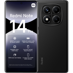 Xiaomi Redmi Note 14 Pro - Smartphone - 8GB RAM 256GB opslag 108 MP camera 5.500 mAh batterij Zwart