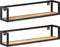 vidaXL - Wandschappen - 2 - st - 80 - cm - ruw - mangohout