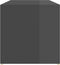 vidaXL - Schoenenopbergbank - 105x35x35 - cm - bewerkt - hout - hoogglans - grijs