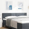 vidaXL - Hoofdbord - met - knopen - - - Donkergrijs - - - 180 - cm - - - Velours