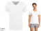 Bamboo Elements T-Shirt L White 2pk - Extra Lange Bamboe Heren T-shirts met V-Hals