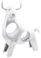 vidaXL - Bull - Sculptuur - Zilver - 22x9,5x34 - cm - Aluminium