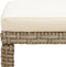 vidaXL - Tuinkrukken - 2 - st - met - kussens - poly - rattan - beige
