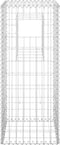 vidaXL - Schanskorf - paal - 40x40x180 - cm - ijzer