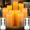 Aurae Led Kaarsen - Set van 9 - Afstandsbediening - Flikkerende Vlam - Ivoor (9 stuks)