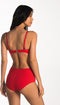 CYELL SCARLETT - Dames Bandeau Bikinitop - Voorgevormd met Beugel - Rood