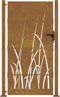 vidaXL - Poort - 105x205 - cm - grasontwerp - cortenstaal
