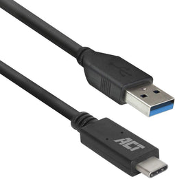 ACT AC7417 - USB 3.2 Gen1 A male - C male - 5Gbps - 2 meter Zwart