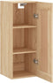 vidaXL - Wandkast - 34,5x34x90 - cm - bewerkt - hout - sonoma - eikenkleurig