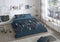 Good Morning Dekbedovertrek - Feathers - Katoen - Blauw - (200x200 cm)