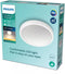 Philips Doris - Badkamerplafonnière - LED - 17 W - Wit - Ø 31.30 cm