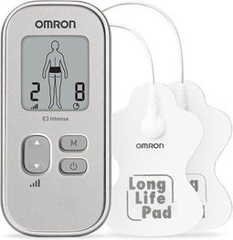 Omron E3 Intense - TENS Elektrodentherapie apparaat - Pijnverlichter - Zilver