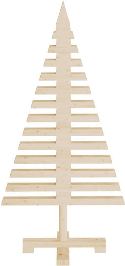 vidaXL - Kerstdecoratie - kerstboom - 90 - cm - massief - grenenhout