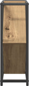 vidaXL - Wijnrek - Artisan - Eiken - 51x18x52,5 - cm - Houten - Afwerking