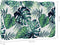 vidaXL - Palletkussen - 60x40x12 - cm - stof - bladpatroon