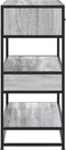 vidaXL - Wandtafel - 90x35x80 - cm - bewerkt - hout - grijs - sonoma - eikenkleurig