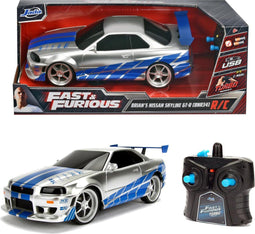 Jada Toys - Fast & Furious - RC Nissan Skyline GTR 1:16 - 2,4 GHz - Vanaf 8 jaar