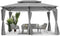 Luxe Prieel Vernazza Grijs + LED-verlichting + Schaduwdoeken