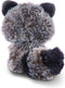 NICI Knuffel Wasbeer - Clooney - pluche - grijs - 15 cm - knuffeldier
