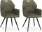 Eetkamerstoel Puck - Mosgroen (set van 2 stoelen)