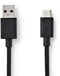 Nedis CCGP61600BK10 - USB-C 3.2 Gen 1-kabel - Snelle dataoverdracht en laden - Zwart