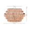 Furnilux-Grote Hanglamp PULAU Ø65 cm – Handgemaakte Plafondlamp van Natuurlijk Raffia – Trapvormi...