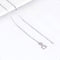 LeLu Ketting Dames - Zilveren Schakelketting 1.1 mm 925 Zilver - Hypoallergeen 45.7 cm - Met cadeauverpakking