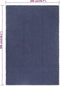 vidaXL - Vloerkleed - rechthoekig - 200x300 - cm - katoen - marineblauw