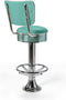 Bel Air Retro Barkruk BS-27CB Footring Turquoise