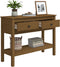 vidaXL - Wandtafel - 100x35x75 - cm - massief - grenenhout - honingbruin