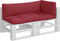 vidaXL - Palletkussens - 3 - st - stof - rood
