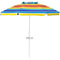 Coast Strandparaplu 220 cm - UPF50 Draagbare Parasol Kantelbaar - Multicolor