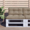 vidaXL Bankkussen pallet 70x40x10 cm taupe