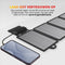 Lideka® Solar charger - Solar oplader - 2400 mAh 5V - Lichtgewicht en uitklapbaar - Voor iPhone Samsung Apple