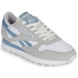 Reebok Classic Leather - Sneakers - Retro design met comfortabele pasvorm - Grijs met blauw