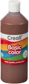 Plakkaatverf creall basic donkerbruin 500ml | Fles a 500 milliliter | 6 stuks