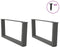 vidaXL - Eettafelpoten - 2 - st - V-vormig - 70x(30-31,3) - cm - staal - antraciet
