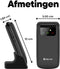 Denver Senioren Mobiele Telefoon 4G - Grote Toetsen - SOS knop - Oplaadstation - GSM - Simlockvrij - Bluetooth - BAS24600L